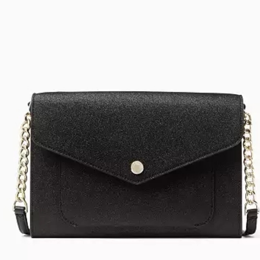 NWT Kate Spade Tinsel Flap Crossbody, Glitter